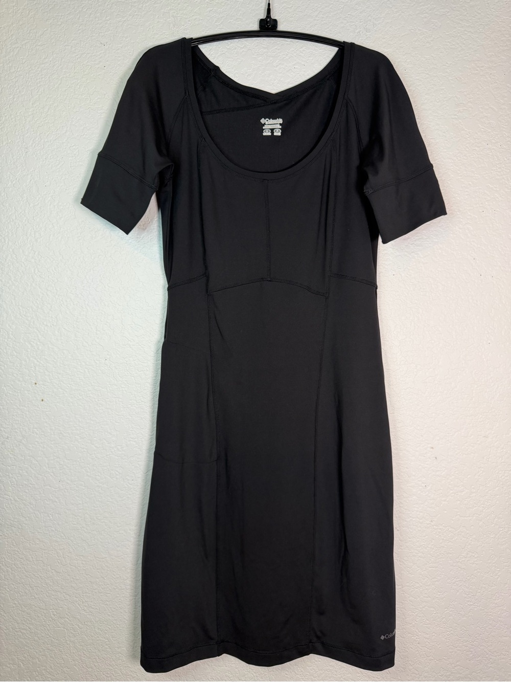 Columbia Black Departure Dame Dress Omni Shade Scoop Neck, Size S